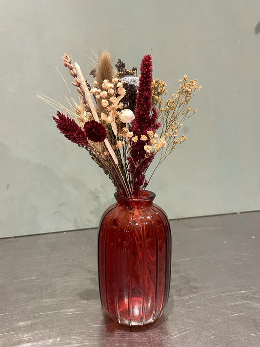 Vase fleuri - fleurs séchées