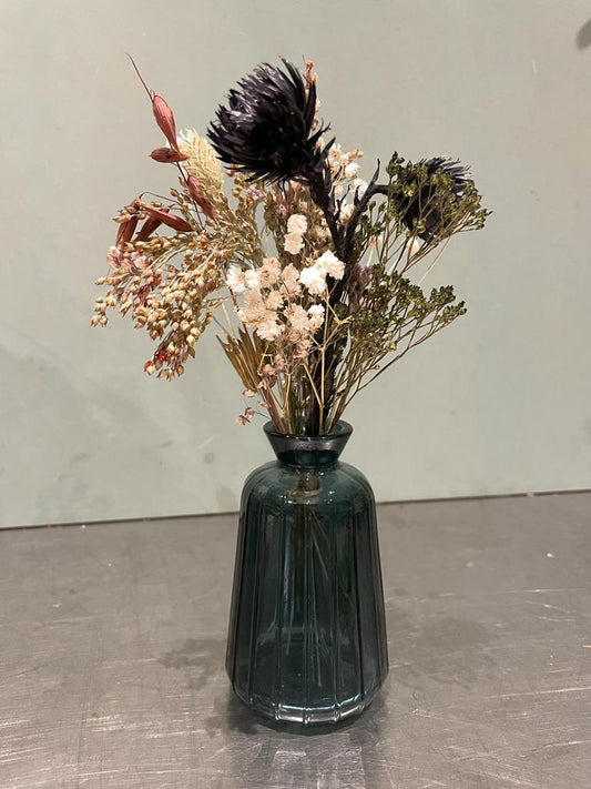 Vase fleuri - fleurs séchées