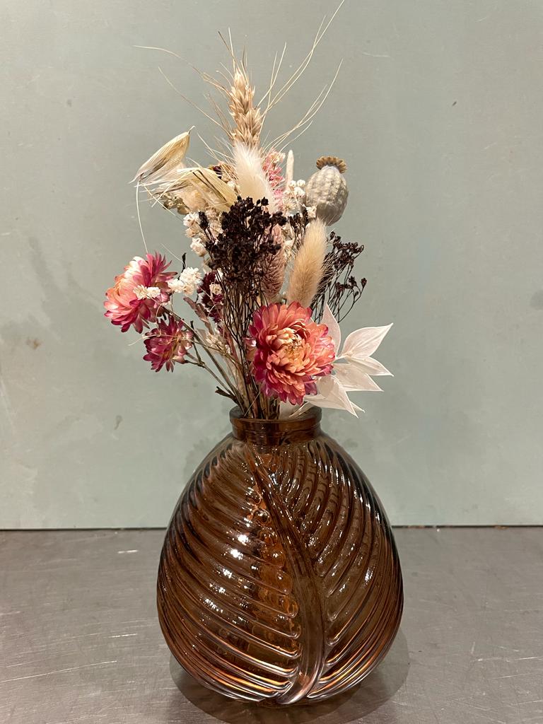 Vase fleuri - fleurs séchées