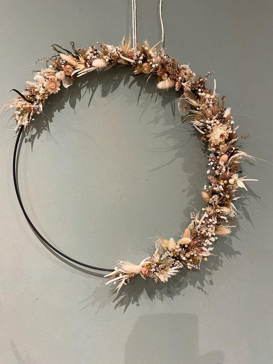 Couronne XL en fleurs séchées - à suspendre