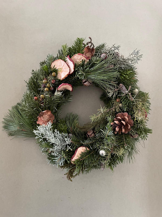 Couronne de Noël - tons naturels