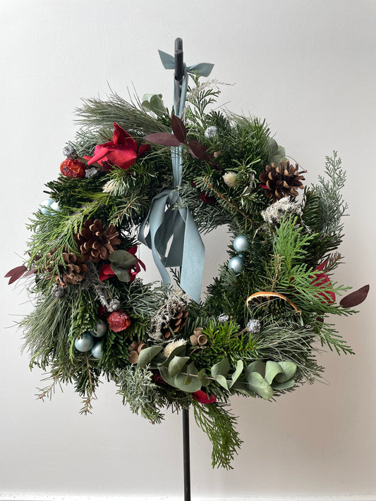 Atelier couronne de Noël