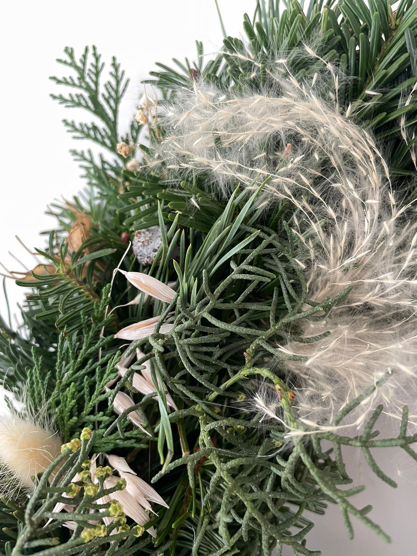 Couronne de Noël - blanc