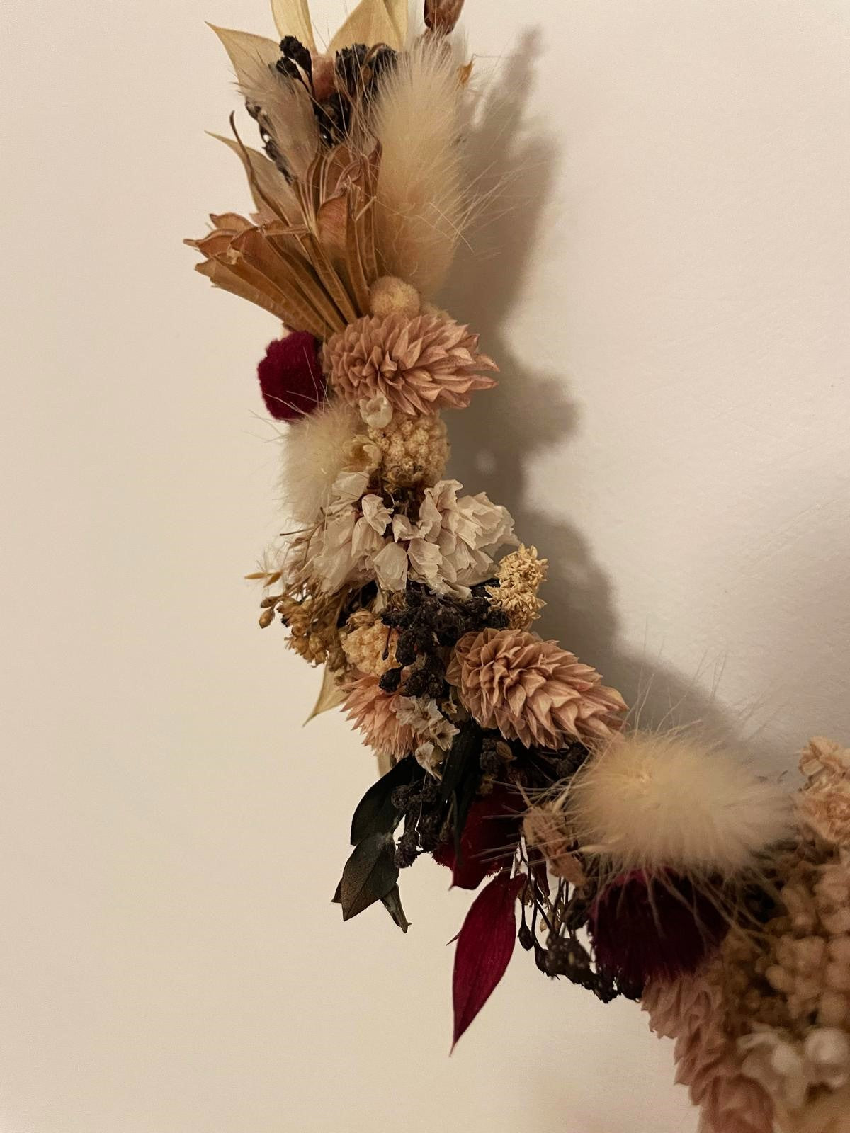 Couronne ovale - fleurs séchées