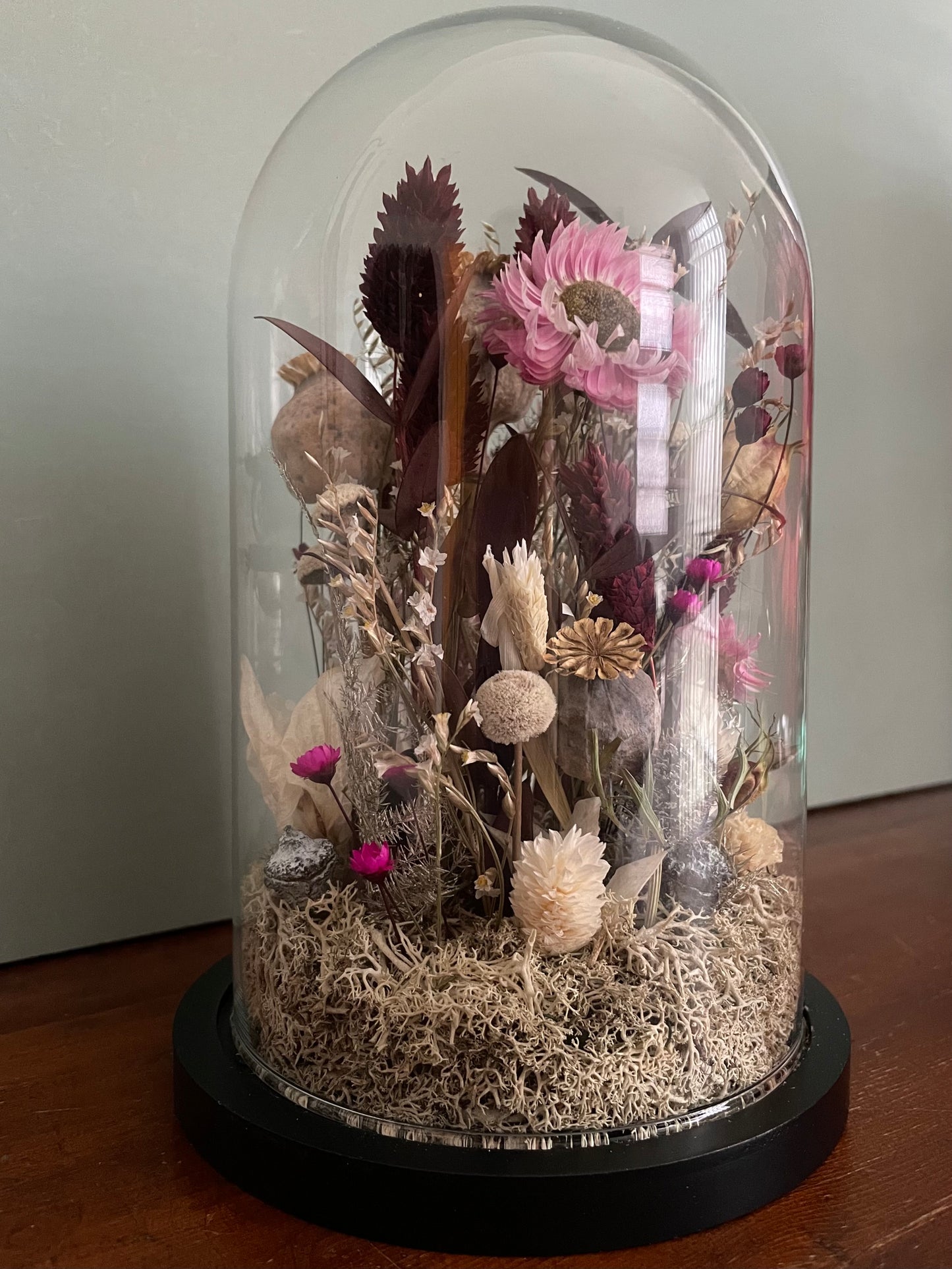 Globe fleuri - fleurs séchées