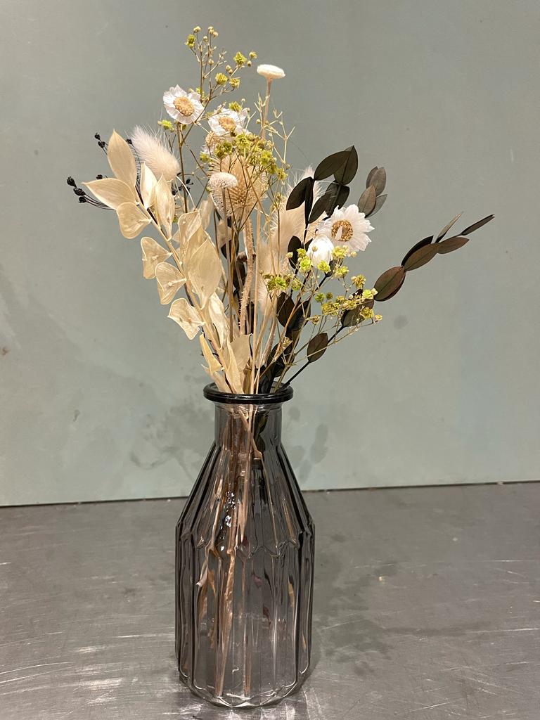 Vase fleuri - fleurs séchées
